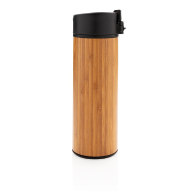 Logo trade promotional giveaways image of: Bogota vacuum bamboo coffee mug