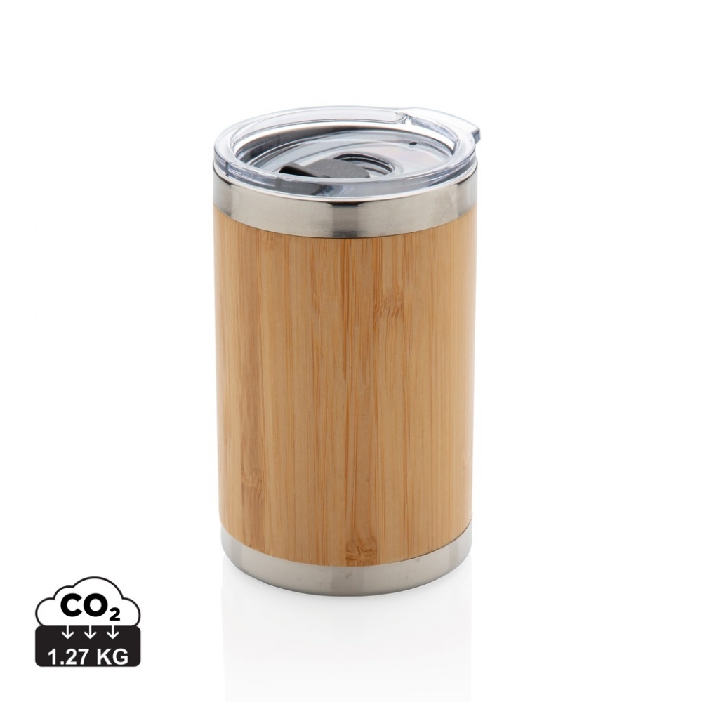 Logotrade promotional item image of: Bamboo coffee to go tumbler