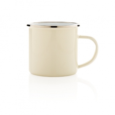 Logo trade promotional giveaway photo of: Vintage enamel mug