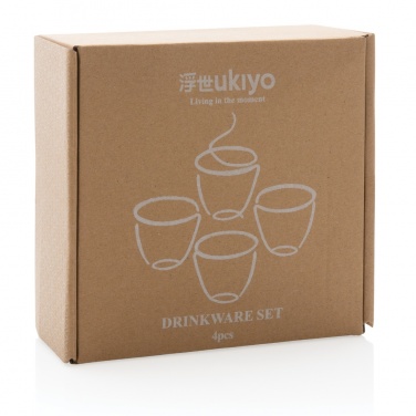 Logo trade promotional gift photo of: Ukiyo 4pcs drinkware set