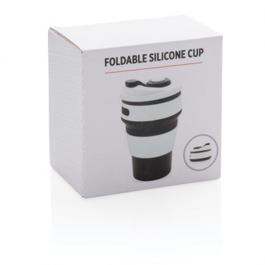 Logo trade promotional gifts image of: Foldable silicone cup