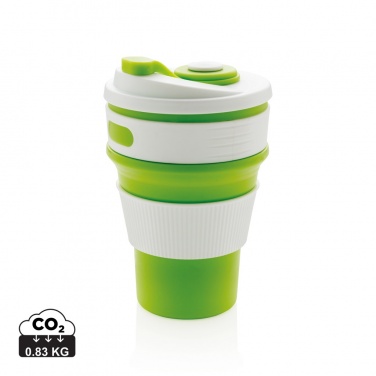 Logo trade promotional gifts picture of: Foldable silicone cup