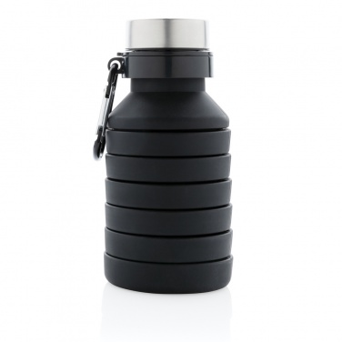 Logotrade promotional gift image of: Leakproof collapsible silicone bottle with lid