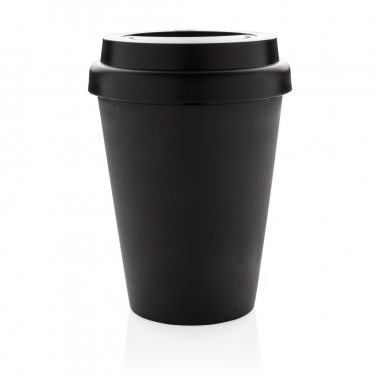 Logo trade business gifts image of: Reusable double wall coffee cup 300ml