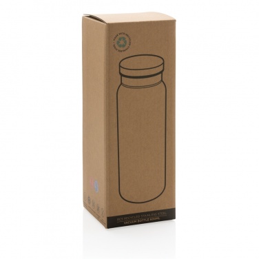 Logotrade promotional merchandise picture of: RCS Recycled stainless steel vacuum bottle 600ML