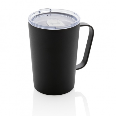 Logotrade promotional giveaway picture of: RCS Recycled stainless steel modern vacuum mug with lid