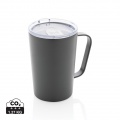 RCS Recycled stainless steel modern vacuum mug with lid, grey