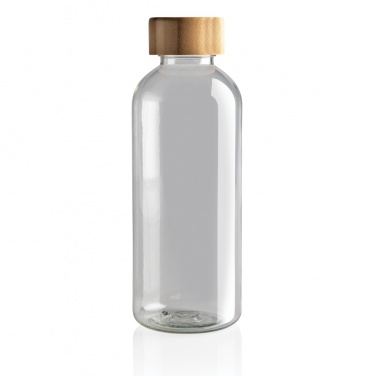 Logo trade promotional items image of: RCS RPET bottle with bamboo lid