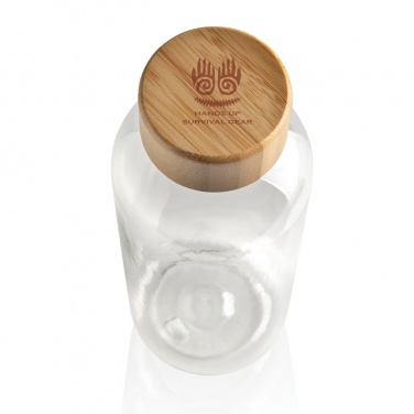 Logotrade corporate gift picture of: RCS RPET bottle with bamboo lid