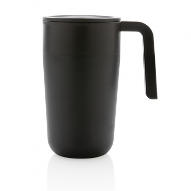 Logo trade promotional gifts image of: GRS Recycled PP and SS mug with handle