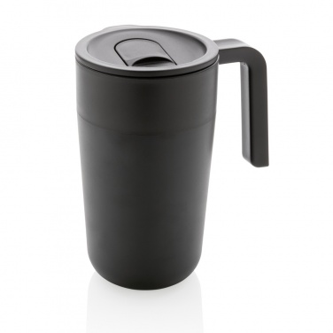 Logo trade business gifts image of: GRS Recycled PP and SS mug with handle