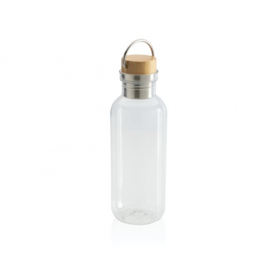 Logo trade promotional item photo of: RCS RPET bottle with bamboo lid and handle