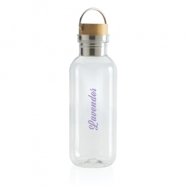 Logo trade corporate gift photo of: RCS RPET bottle with bamboo lid and handle