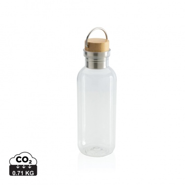 Logotrade promotional item picture of: RCS RPET bottle with bamboo lid and handle