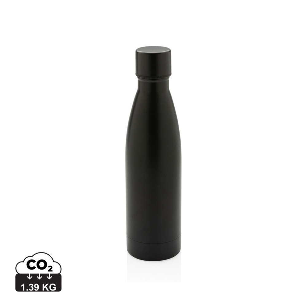 Logo trade promotional merchandise picture of: RCS Recycled stainless steel solid vacuum bottle