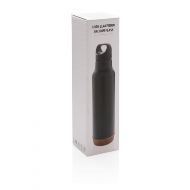 Logo trade promotional merchandise picture of: Cork leakproof vacuum flask