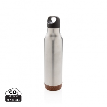 Logo trade business gifts image of: Cork leakproof vacuum flask