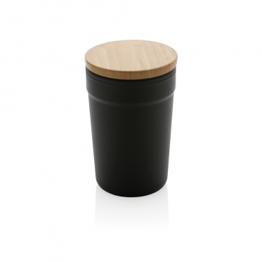 Logo trade advertising products picture of: GRS certified recycled PP mug with bamboo lid