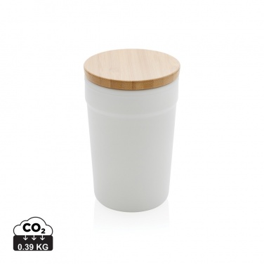 Logo trade promotional gifts picture of: GRS certified recycled PP mug with bamboo lid