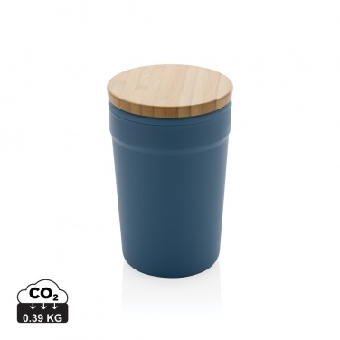 Logo trade promotional gift photo of: GRS certified recycled PP mug with bamboo lid