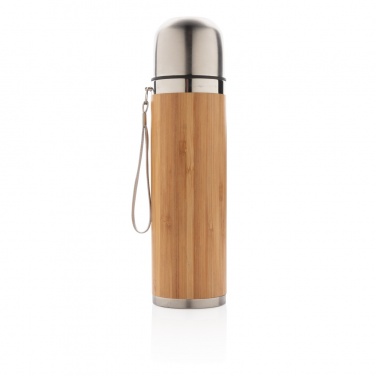 Logotrade promotional item image of: Bamboo vacuum travel flask