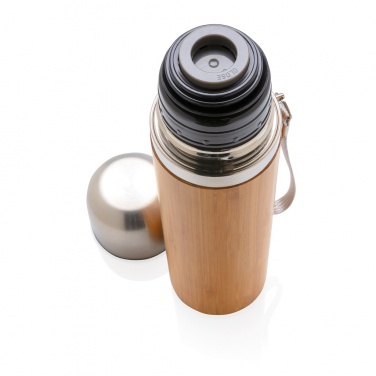 Logo trade promotional gift photo of: Bamboo vacuum travel flask