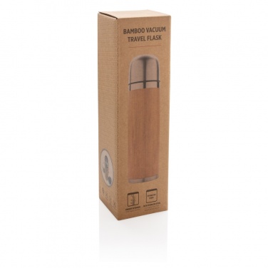 Logotrade promotional product image of: Bamboo vacuum travel flask