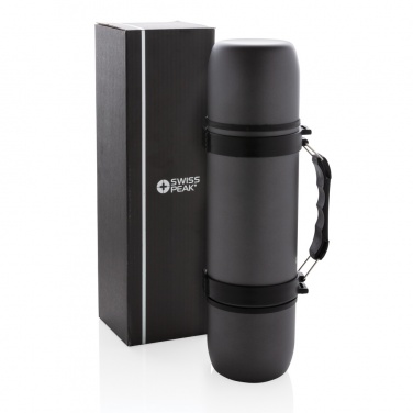 Logo trade promotional merchandise image of: Vacuum flask with 2 cups