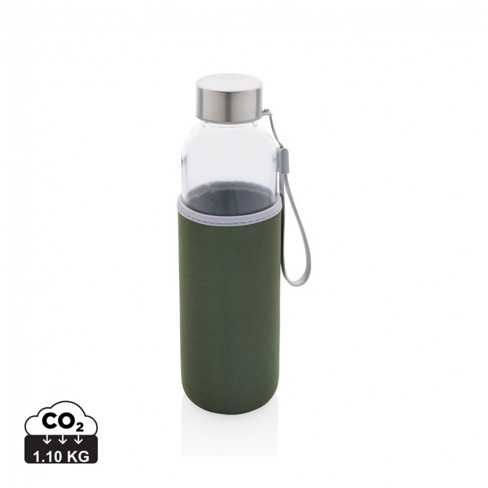 Logotrade promotional item image of: Glass bottle with neoprene sleeve