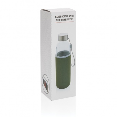 Logotrade corporate gift picture of: Glass bottle with neoprene sleeve