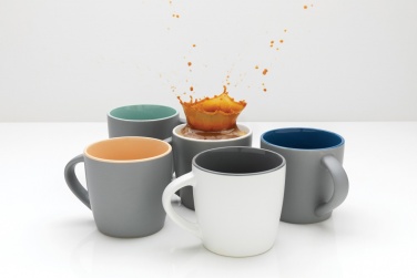 Logo trade promotional items image of: Ceramic mug with coloured inner 300ml