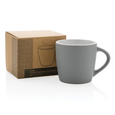 Logo trade promotional gift photo of: Ceramic mug with coloured inner 300ml