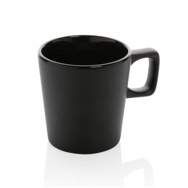 Logo trade promotional merchandise picture of: Ceramic modern coffee mug 300ml