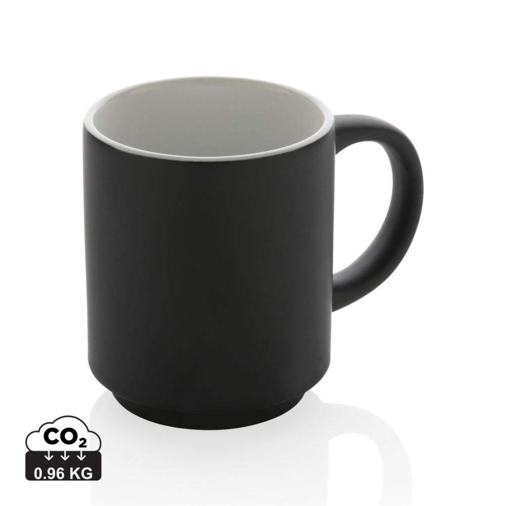 Logo trade promotional merchandise image of: Ceramic stackable mug 180ml