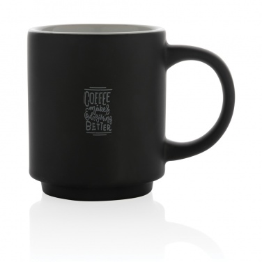 Logo trade promotional merchandise image of: Ceramic stackable mug 180ml