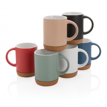 Logotrade promotional giveaway picture of: Ceramic mug with cork base 280ml