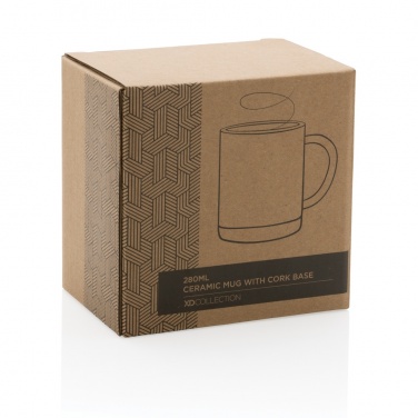 Logotrade corporate gifts photo of: Ceramic mug with cork base 280ml