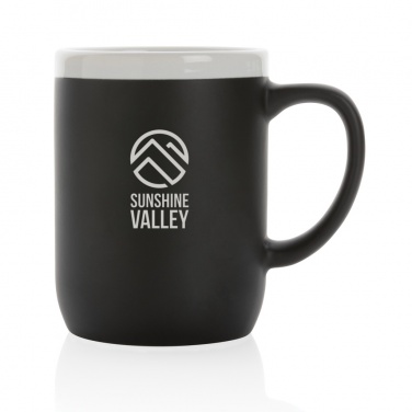 Logo trade promotional giveaway photo of: Ceramic mug with white rim 300ml