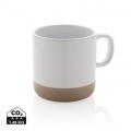 Glazed ceramic mug 360ml, white