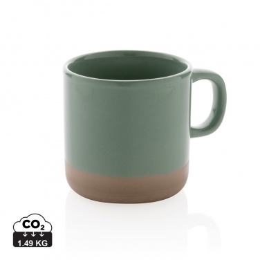 Logo trade business gifts image of: Glazed ceramic mug 360ml