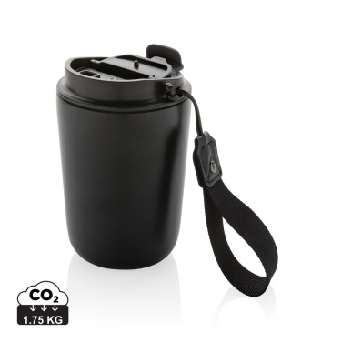 Logotrade promotional merchandise photo of: Cuppa RCS re-steel vacuum tumbler with lanyard