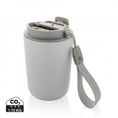 Logo trade promotional giveaways image of: Cuppa RCS re-steel vacuum tumbler with lanyard