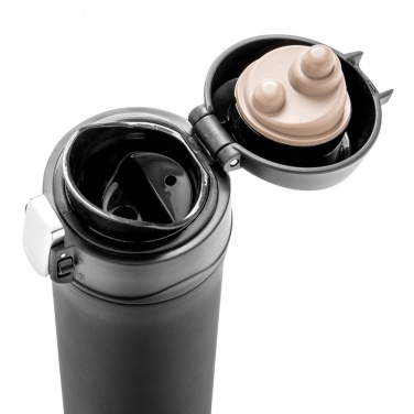 Logo trade promotional giveaway photo of: RCS Recycled stainless steel easy lock vacuum mug