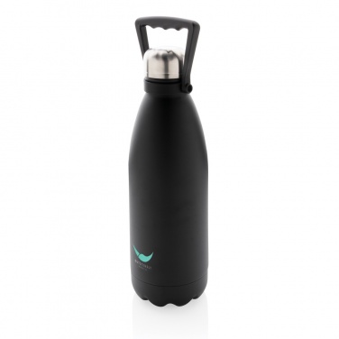 Logotrade promotional merchandise image of: RCS Recycled stainless steel large vacuum bottle 1.5L