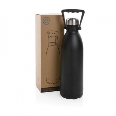 Logotrade promotional giveaway image of: RCS Recycled stainless steel large vacuum bottle 1.5L