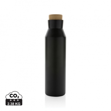 Logo trade promotional merchandise image of: Gaia RCS certified recycled stainless steel vacuum bottle