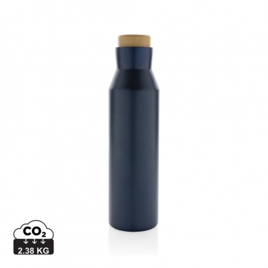 Logo trade promotional products image of: Gaia RCS certified recycled stainless steel vacuum bottle