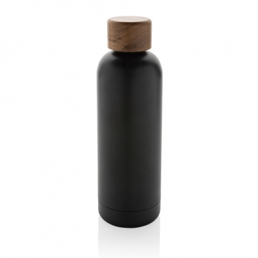 Logotrade corporate gifts photo of: Wood RCS certified recycled stainless steel vacuum bottle