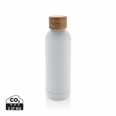 Logotrade corporate gifts photo of: Wood RCS certified recycled stainless steel vacuum bottle