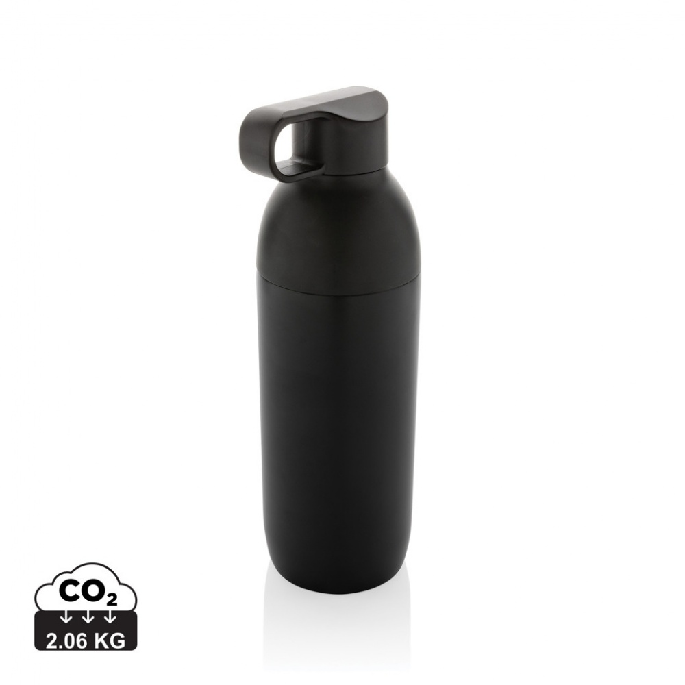 Logo trade advertising product photo of: Flow RCS recycled stainless steel vacuum bottle